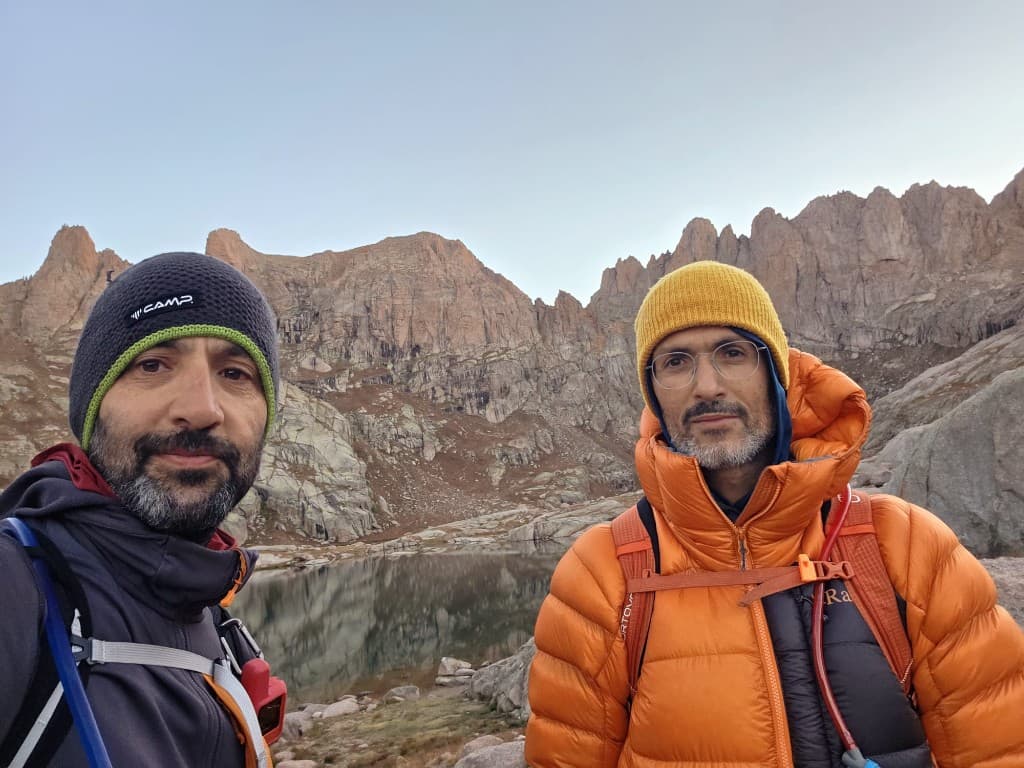 BackBy founders Shai Simchi and Eyal Drori in high-altitude alpine terrain